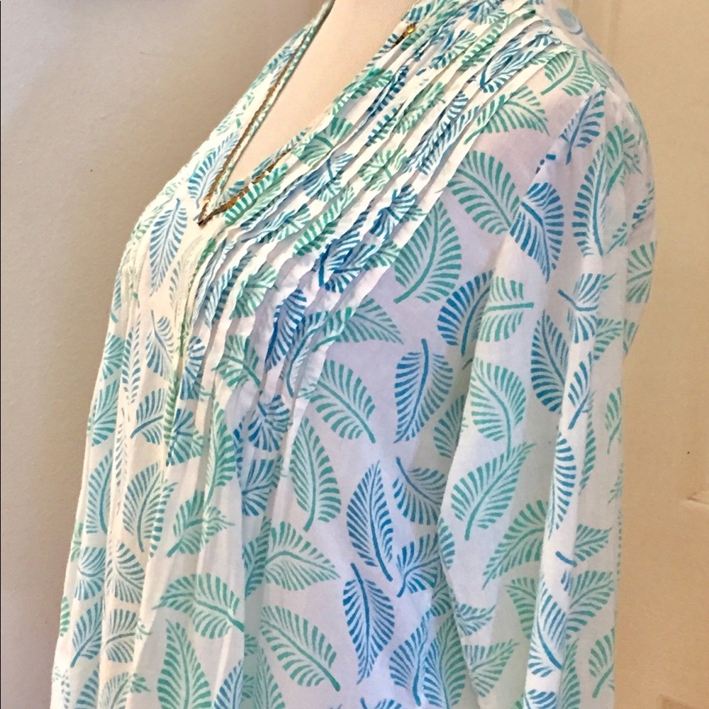 Roberta Roller Rabbit Leaf Tunic- Metal Sequins M - Picture 8 of 8